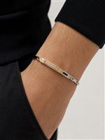 Bracelet Zancan Man in Gold Diamante 0.045 Ct EB391BR - EB391BR